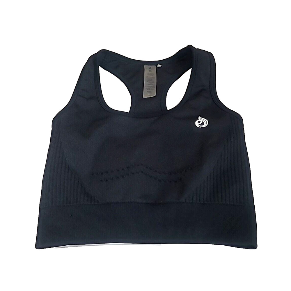 Ryderwear Black Seamless Racerback Athleisure Workout Longline Sports Bra SZ XS